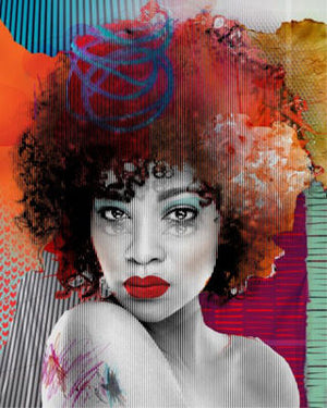 Her III w/ Floater Frame 40 X 50"