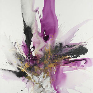 Magenta Tango w/ Gold Floater Frame 50 X 50"