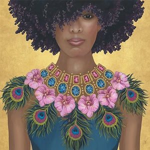 Decolletage III w/ Floating Frame 47 X 47"