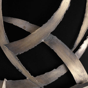 Brushstrokes Metal Wall Panels Set of 2