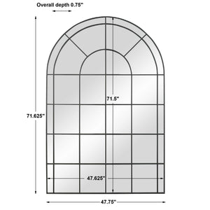 GRANT BLACK ARCH MIRROR
