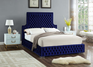 Lana Velvet Tufted Bed