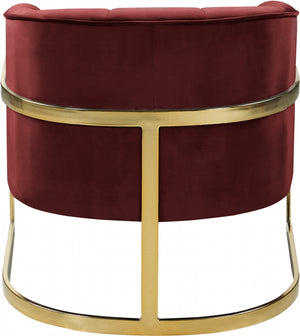 Crest Velvet Accent Chair