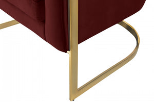Crest Velvet Accent Chair