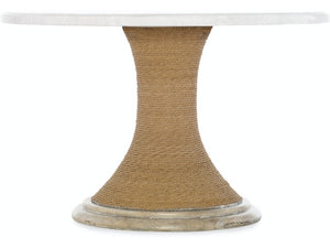 Gabriella 48in Round Pedestal Dining Table with Wood Top