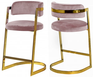 Marsha Velvet Counter Stool (Set of 2)
