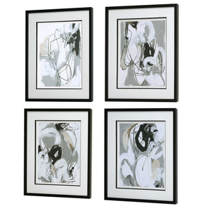 TERRY THREADS FRAMED PRINTS, S/4