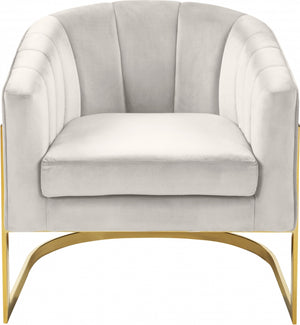 Crest Velvet Accent Chair