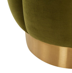 Button Tufted Ottoman