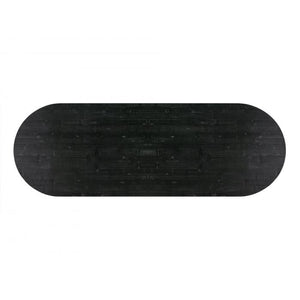 Rasha Black Rope Oval Dining Table