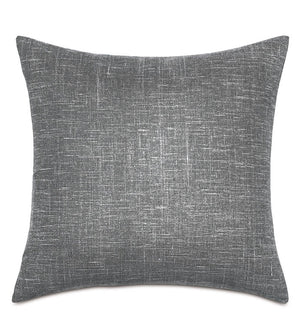 Percy 20" Pillow/ Gray and Black