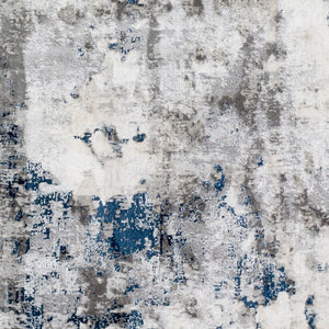 Aisha Charcoal, Light Gray, Blue, Off-White Rug