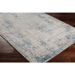 Alpine Blue, Pale Blue, Off-White, Gray and Charcoal