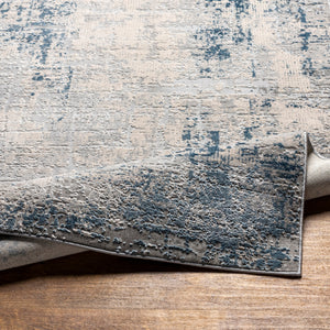 Alpine Blue, Pale Blue, Off-White, Gray and Charcoal