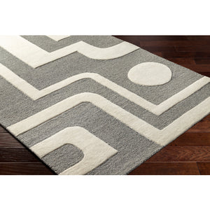 Brook Ivory and Charcoal Rug