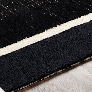 Brooklyn Black, Cream and Light Beige Rug