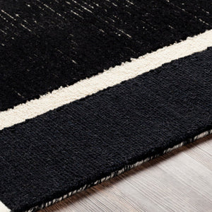 Brooklyn Rug (Black, Cream and Light Beige Rug)