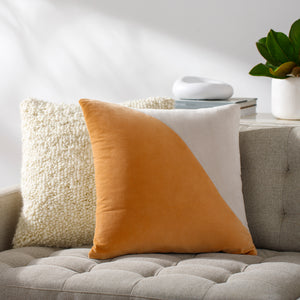 HALF AND HALF ACCENT PILLOW
