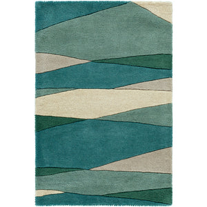 Forum Sea foam, Dark Green, Teal, Dusty Sage and Cream Rug