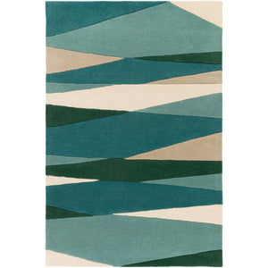 Forum Sea foam, Dark Green, Teal, Dusty Sage and Cream Rug
