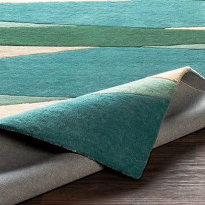 Forum Sea foam, Dark Green, Teal, Dusty Sage and Cream Rug