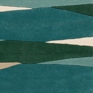 Forum Sea foam, Dark Green, Teal, Dusty Sage and Cream Rug