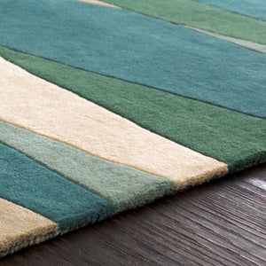 Forum Sea foam, Dark Green, Teal, Dusty Sage and Cream Rug