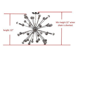 Sticky Chrome Chandelier