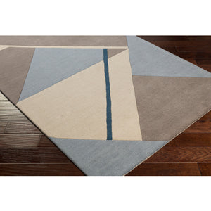 Queens Charcoal, Oatmeal, Gray and Navy Rug