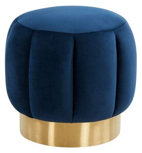Button Tufted Ottoman