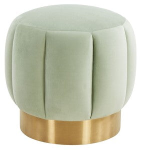 Button Tufted Ottoman
