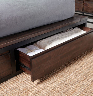 York King Storage Platform Bed