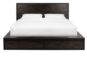 York King Storage Platform Bed