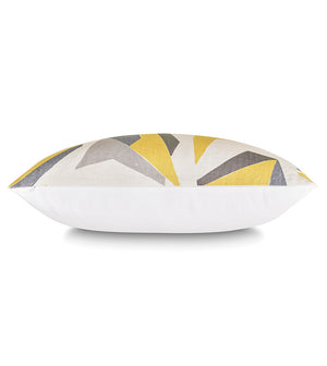 Sunrise Manor 15x26 Lumbar Pillow/ Grey and Yellow