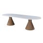 Rasha Black Rope Oval Dining Table