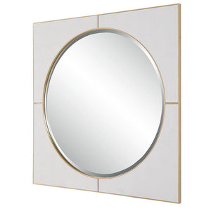 Cyprus Square Mirror White