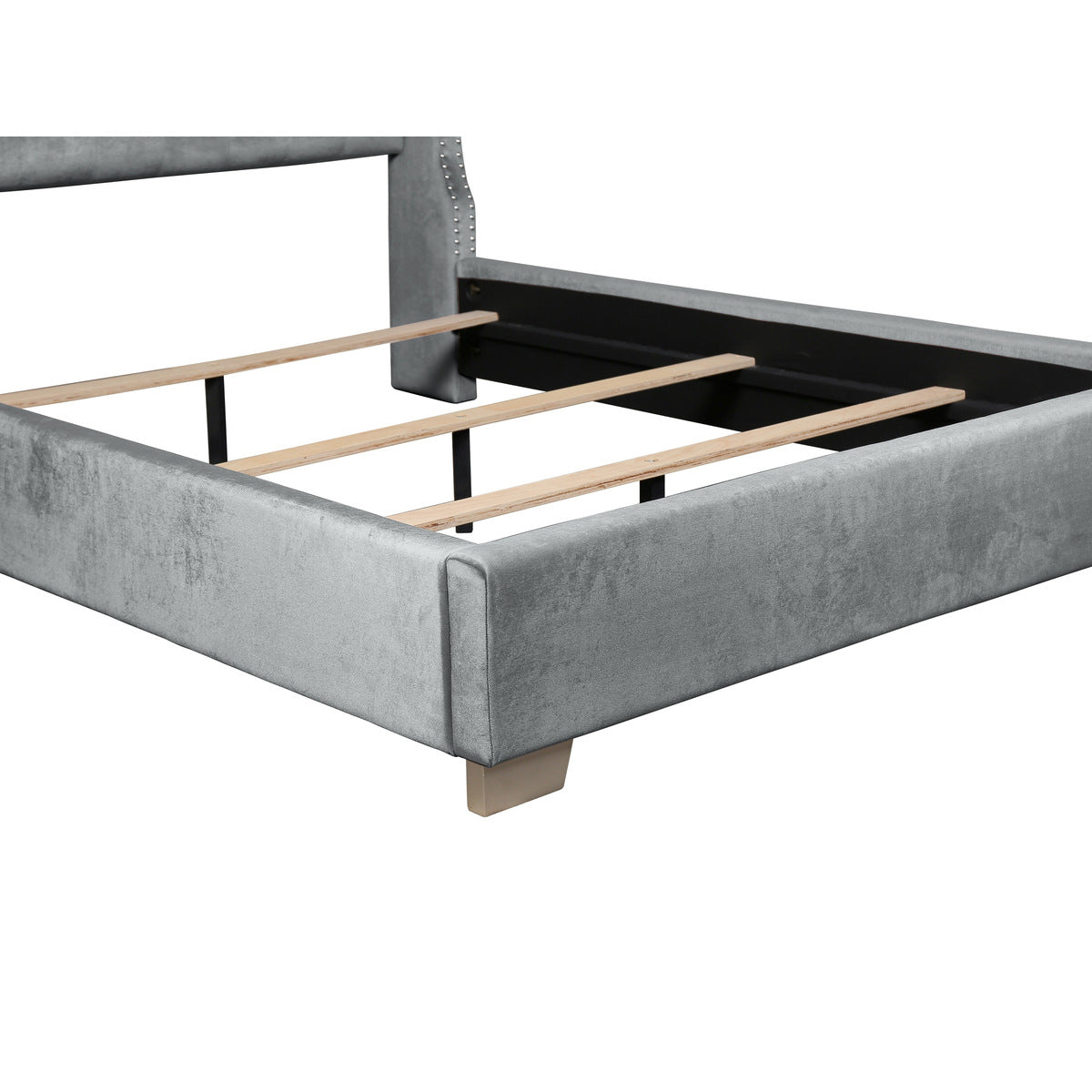 Gloria Tufted Bed Gray