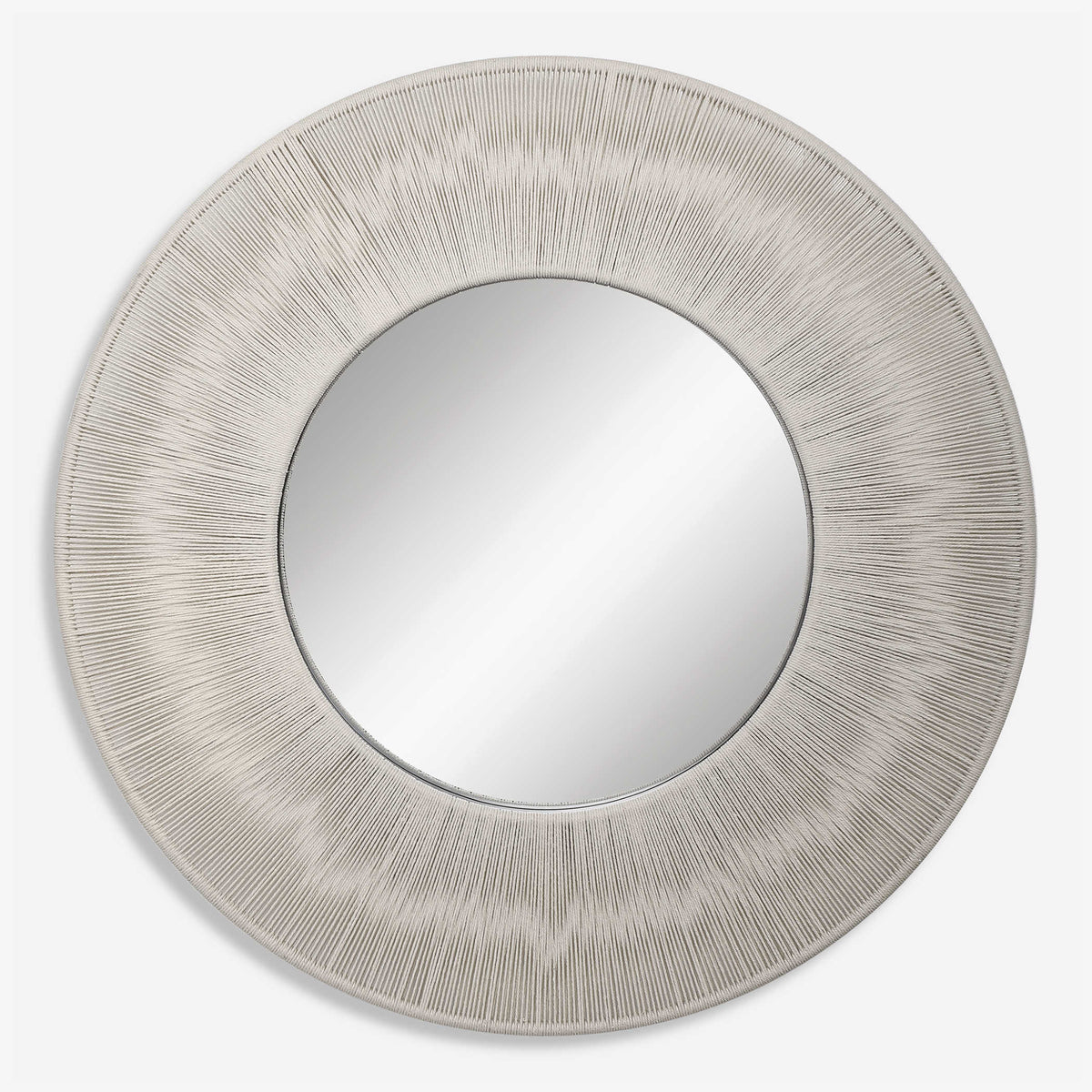 SAILOR&#39;S KNOT ROUND MIRROR, WHITE