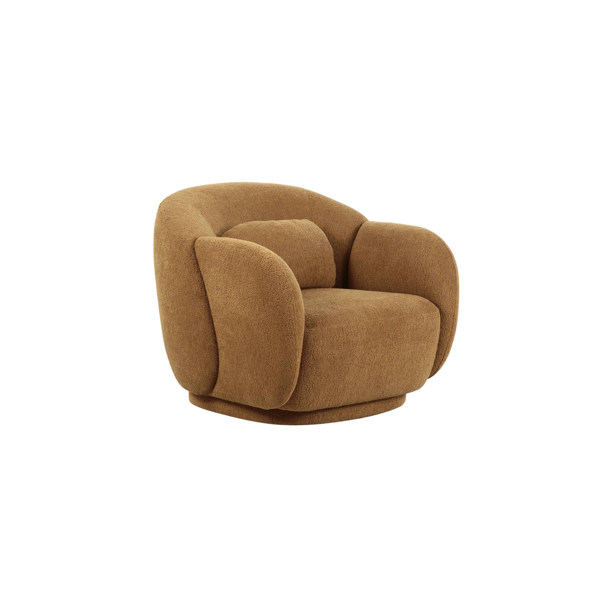 Misty Brown Boucle Accent Chair