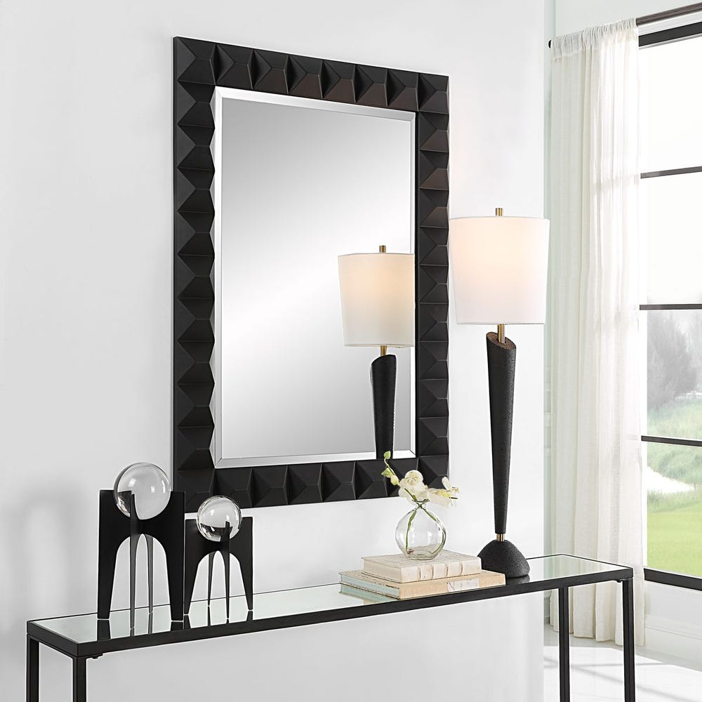 Studded Mirror Black