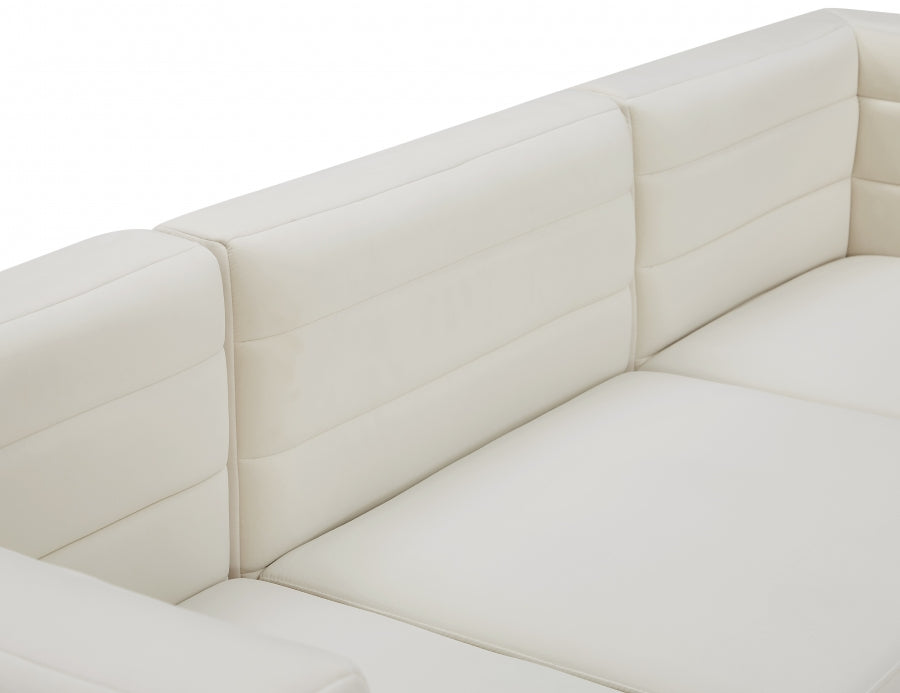 Quincy 95" Velvet Upholstered Comfort 5pc. Modular Sectional