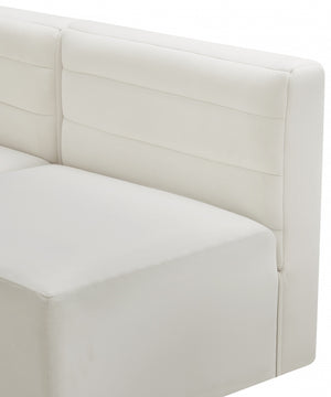 Quincy 95" Velvet Upholstered Comfort 5pc. Modular Sectional