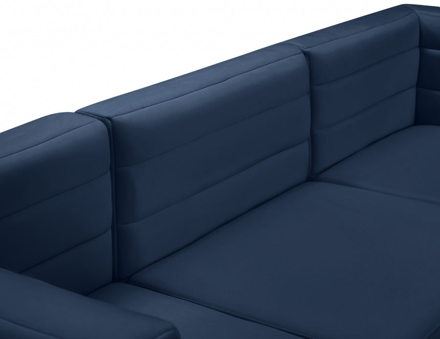 Quincy 95" Velvet Upholstered Comfort 5pc. Modular Sectional