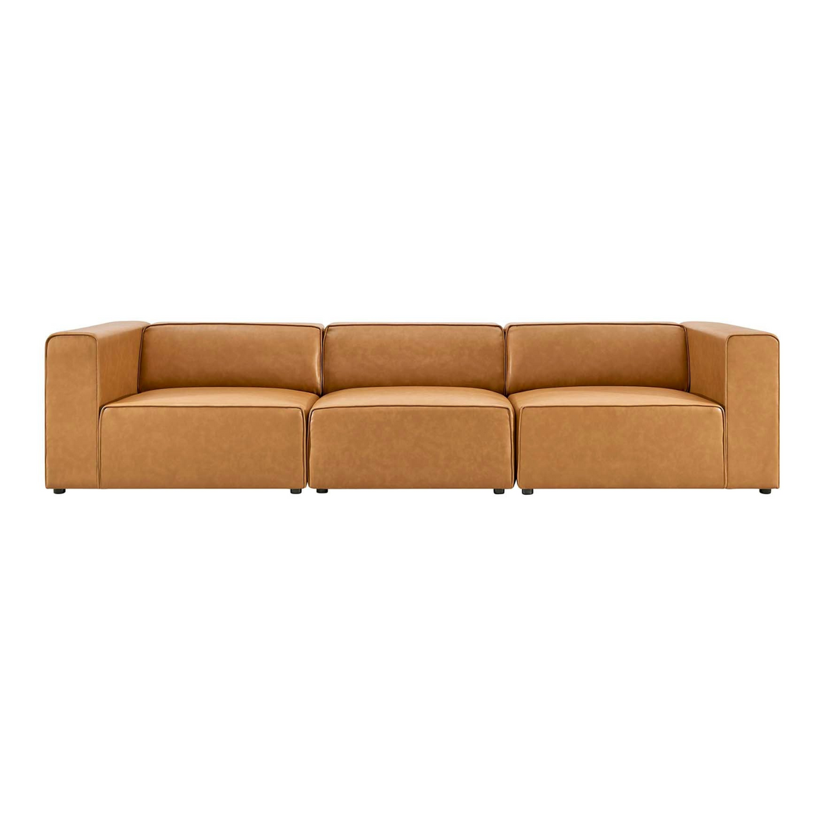 Joplin 3PC Vegan Leather Sofa