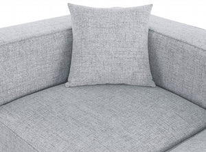 Cube 108" Fabric Upholstered 5pc Modular Sectional Grey