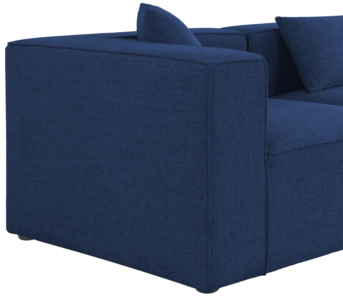 Cube 108" Fabric Upholstered 5pc Modular Sectional Navy