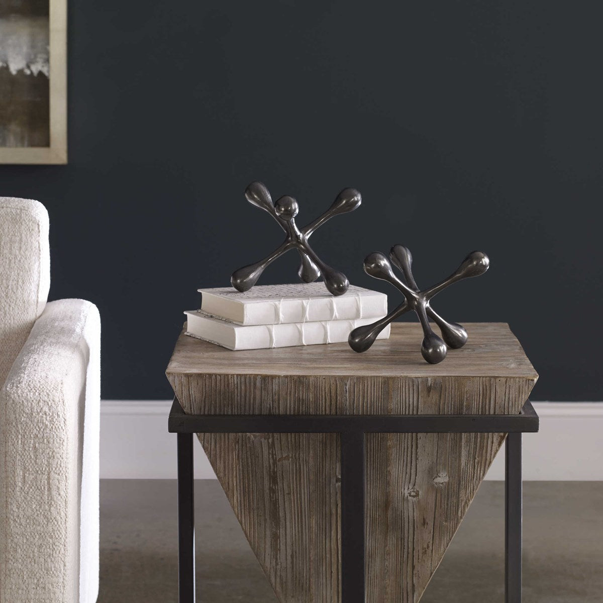 Harlan Objects  Black Nickel Brass S/2