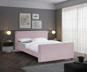 Battan Velvet Bed Pink