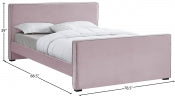 Battan Velvet Bed Pink