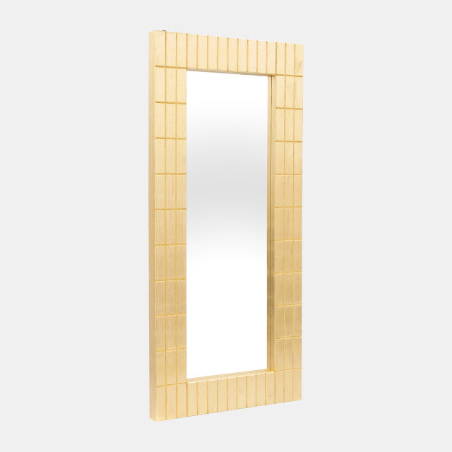 39x87, Gold Bars Rectangular Mirror